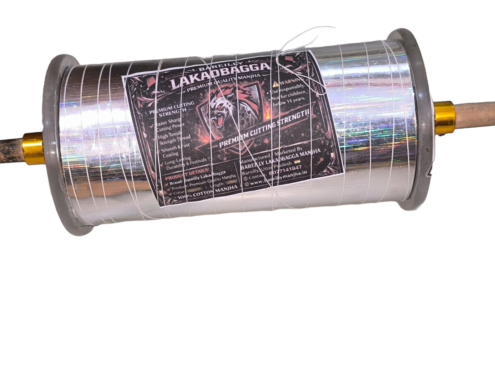 Bareilly Lakadbagga Premium Quality Manjha 3 reel 9 cord